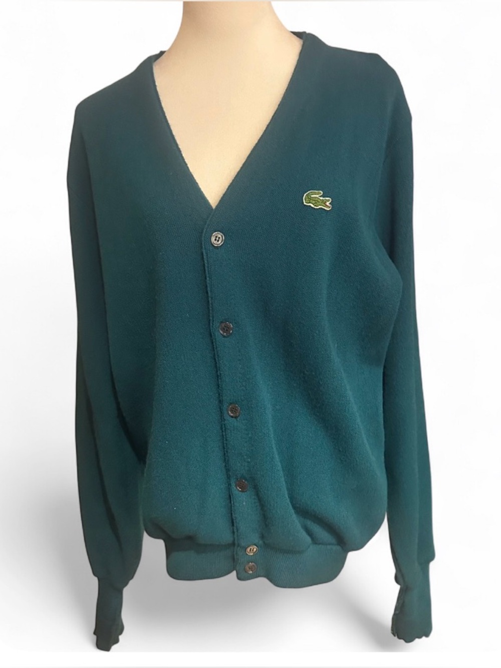Vintage 70s Men’s Izod Lacoste Button down Sweater